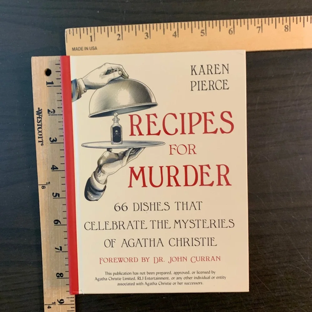 Recipes for Murder Agatha Christie Cookbook Karen Pierce Hardcover‎ 2023